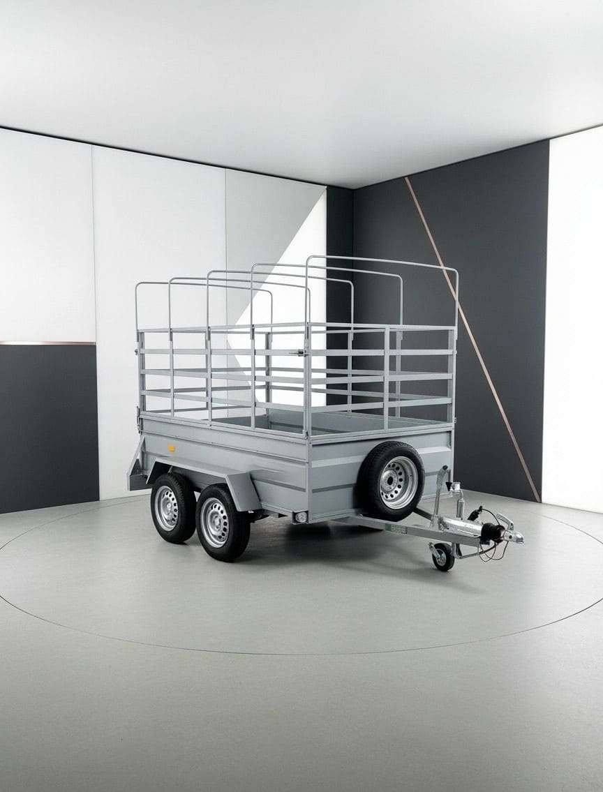 Remolque 140x225x50 con baranda y arquillos